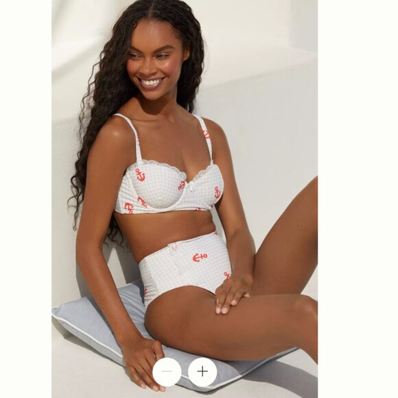 Celandine Pippa Trimmed High-Waist Bikini Bottoms - S - NWT - Picture 2 of 5